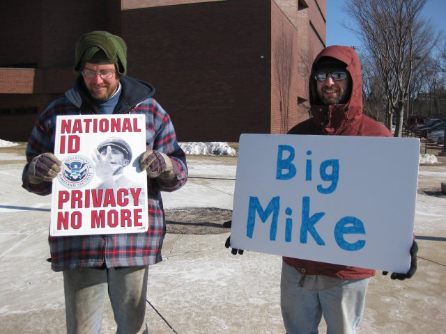 Russell and Barskey outside of Valley Street Jail